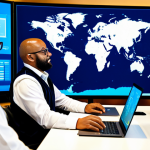 Resilient Supply Chain Management**

"A diverse team of professionals in a modern logistics control center, monitoring a global supply chain map on large screens. Some team members are analyzing data on laptops, others are collaborating in small groups. The scene emphasizes interconnectedness, efficiency, and technology. Focus on sustainable practices with visible elements of eco-friendly packaging and transportation. Fully clothed, appropriate attire, professional environment, safe for work, perfect anatomy, correct proportions, natural pose, high quality, professional photography, family-friendly, well-formed hands, proper finger count, natural body proportions, diverse ethnicity."

**