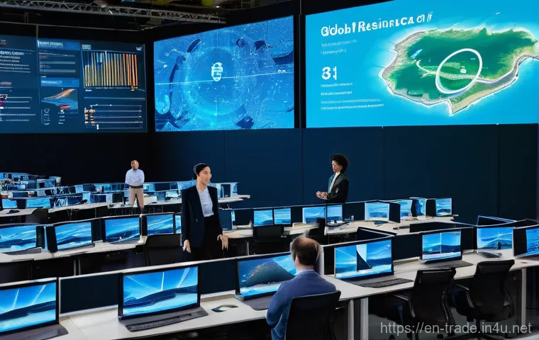 수출입 거래의 주요 리스크와 관리 - **Prompt Title: Global Resilience in Supply Chain Management**
**Description:** A wide-angle, vi...