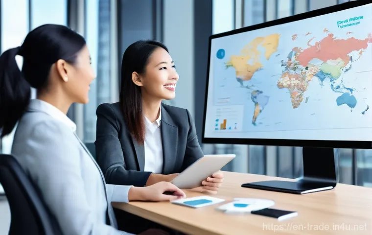 무역학과 전공 필수 과목 정리 - **Sustainable International Trade & Logistics Mastery:** A bustling global logistics hub at sunrise,...