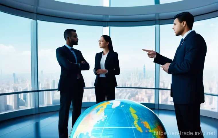 국제무역사 자격증의 전망 - **Prompt 1: Navigating the Global Market with Expertise**
* **Description:** A diverse group o...