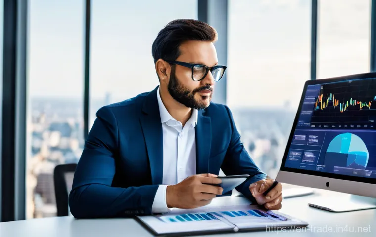 수출입 업무의 주요 단계 - **Image Prompt: Global Market Navigator**
A highly detailed, vibrant image of a modern, diverse ...