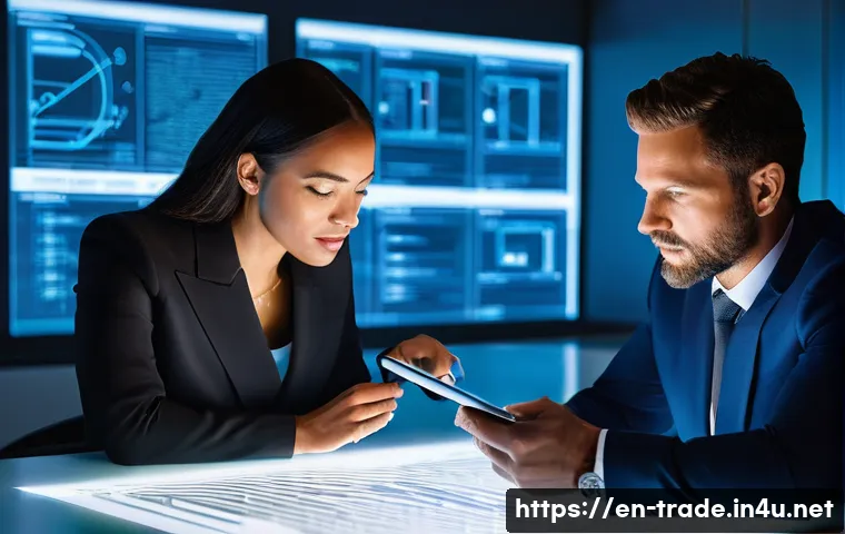 무역 계약서 작성법 - **Prompt 1: The Blueprint of Precision and Collaboration**
"A diverse team of male and female bu...