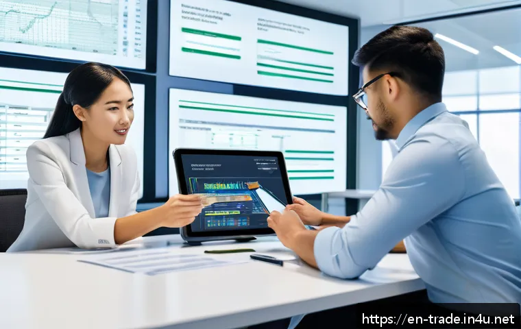 수출입 클레임 방지 사례 - A detailed, professional office scene showing a diverse team of logistics and export-import speciali...